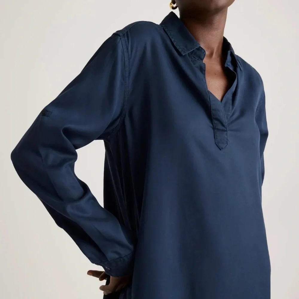Quince Tencel Tunic Dress - Picture 2 of 6